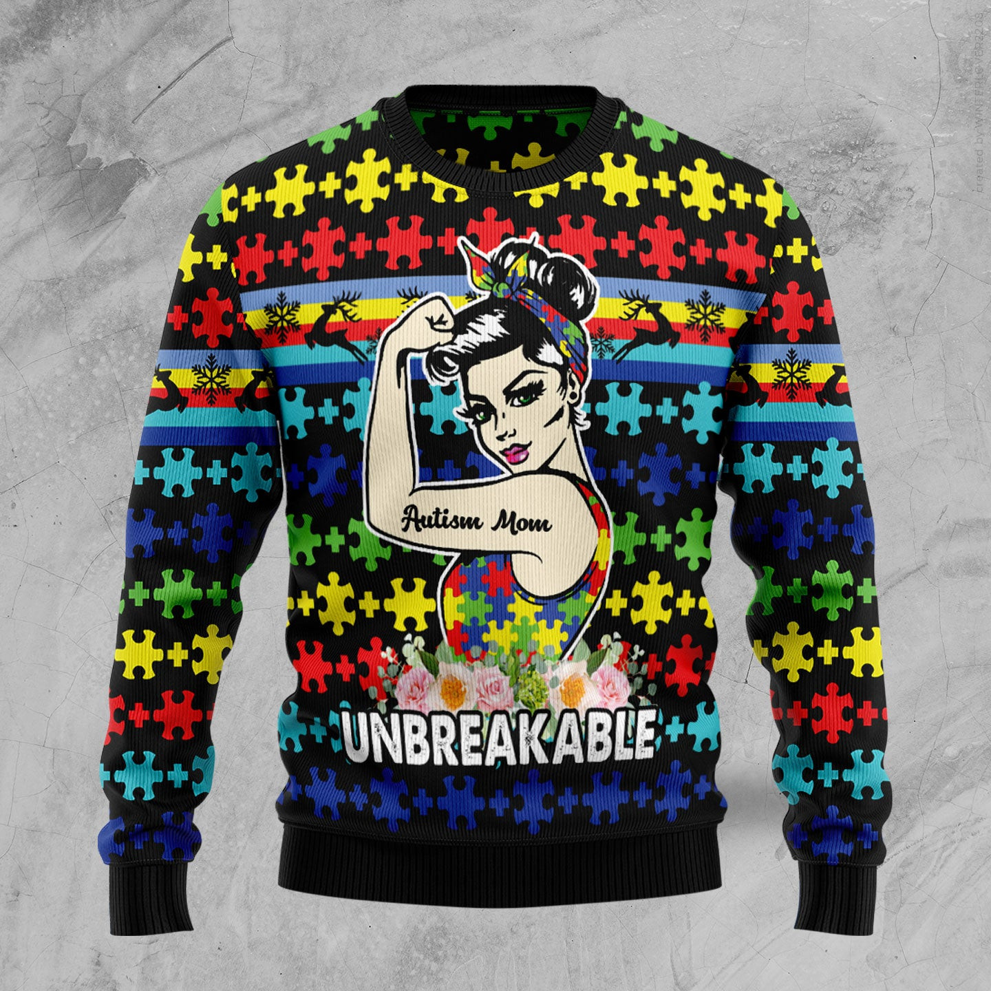 Autism Mom Ugly Christmas Sweater