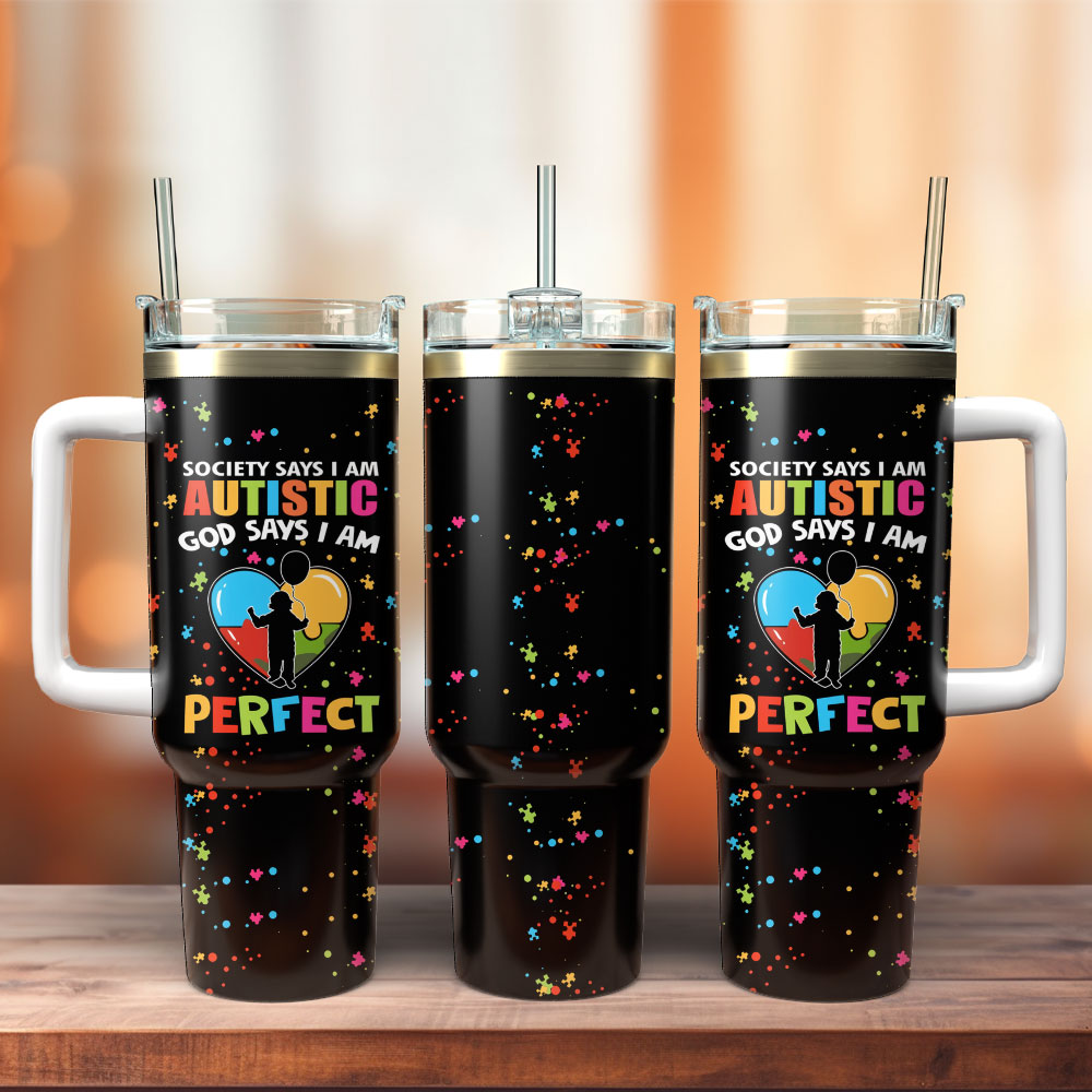Autistic Perfect Artwork Painting Custom Stanley Cup 40 oz 30 oz Tumbler With HandleTVC2301239