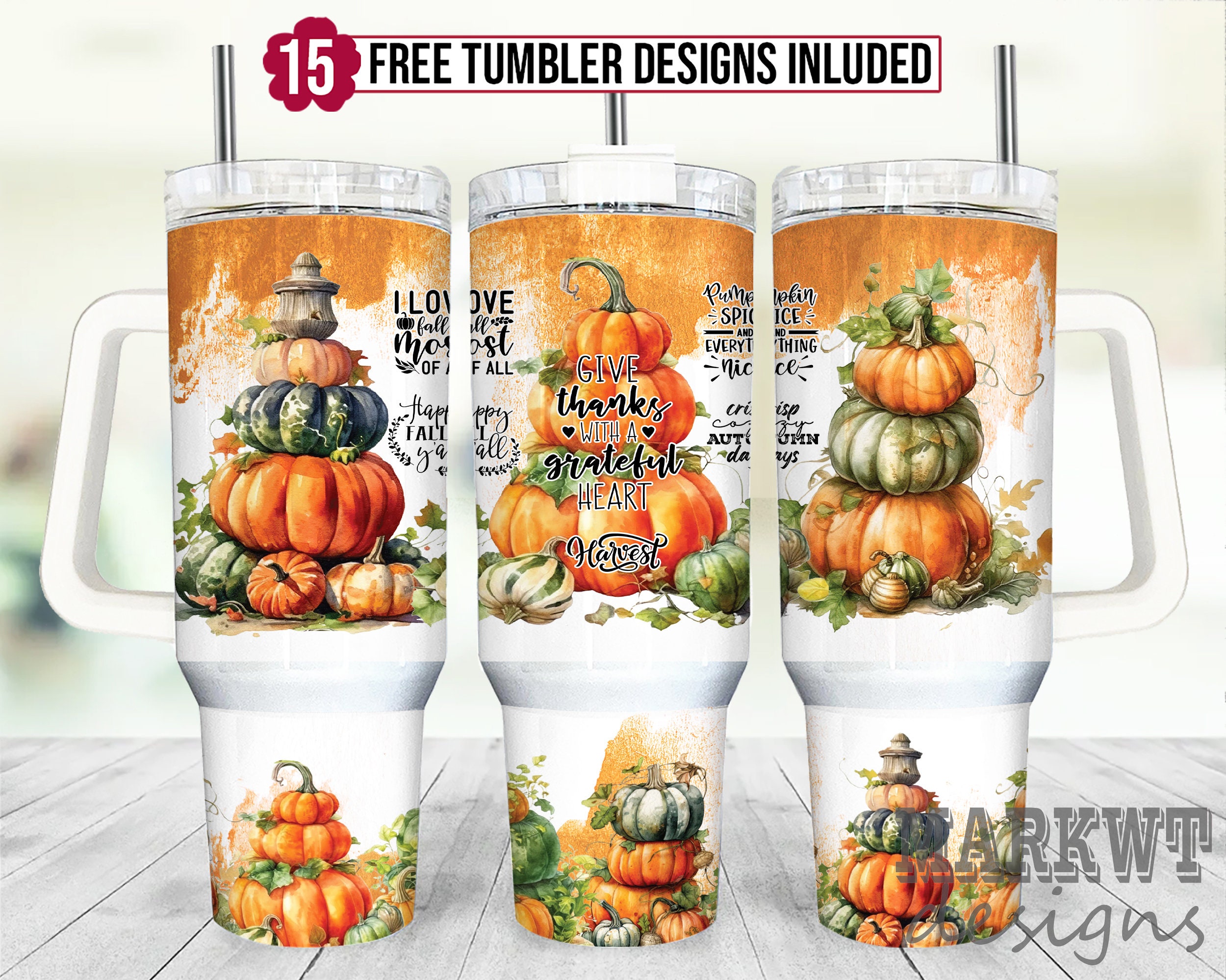 Autumn Pumpkin Custom Stanley Cup 40 oz 30 oz Tumbler With HandleTVC2301956