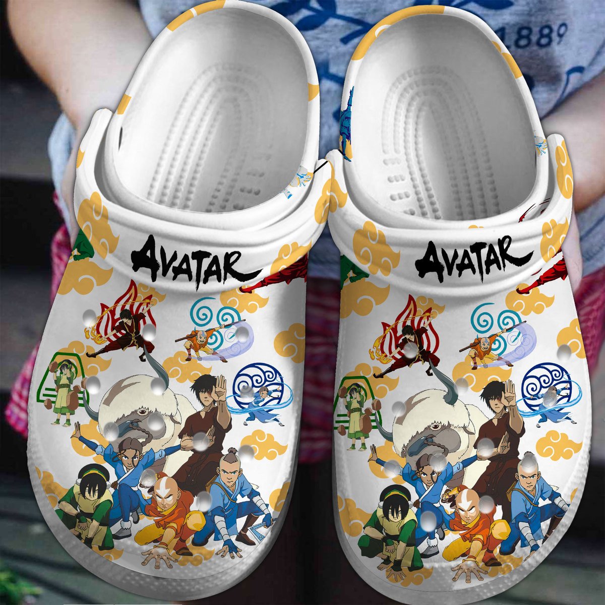 Avatar Cartoon Crocs Crocband Clogs Shoes Comfortable For Men Women and Kids