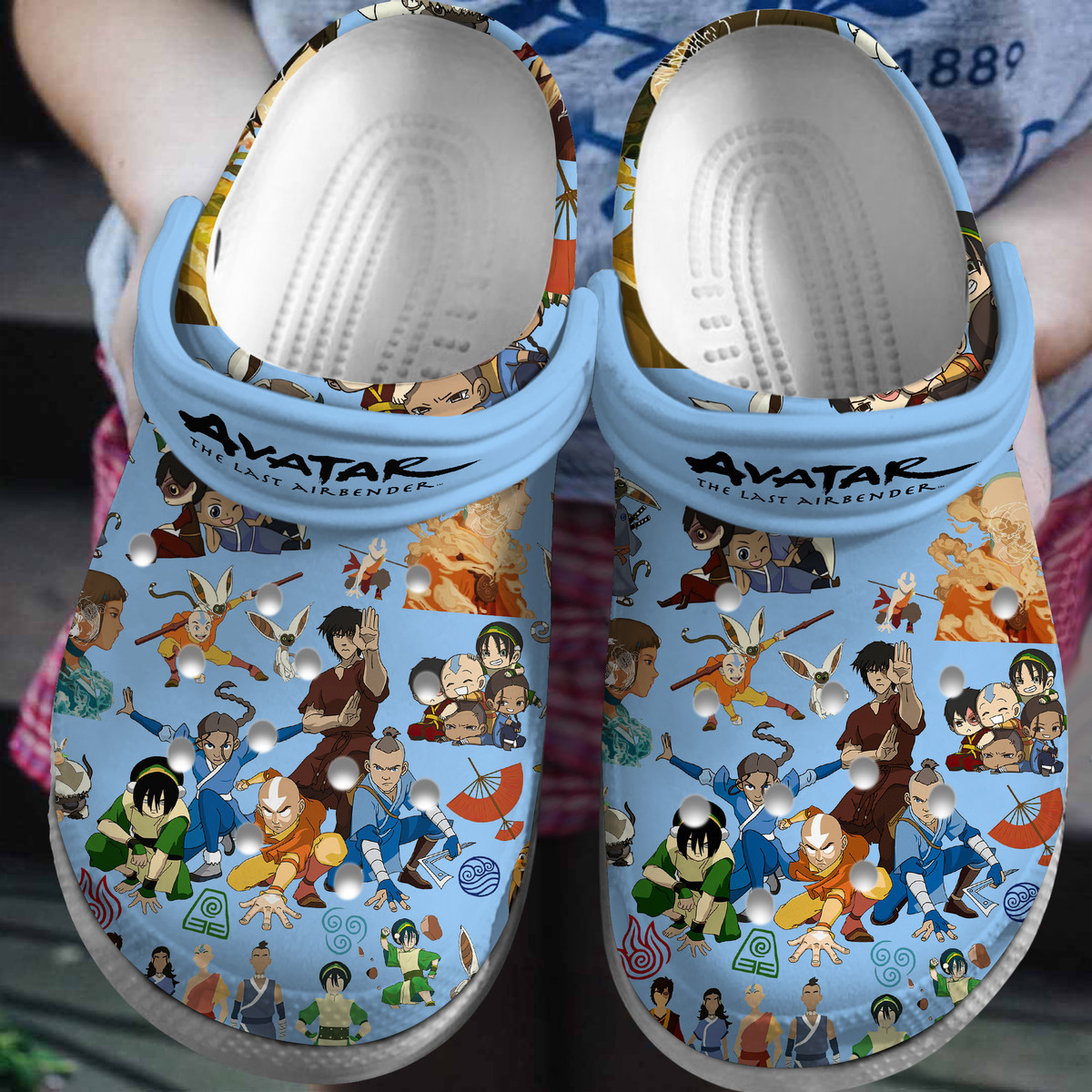 Avatar The Last Airbender Cartoon Premium Crocs Crocband Clogs Shoes Comfortable For Men Women and Kids