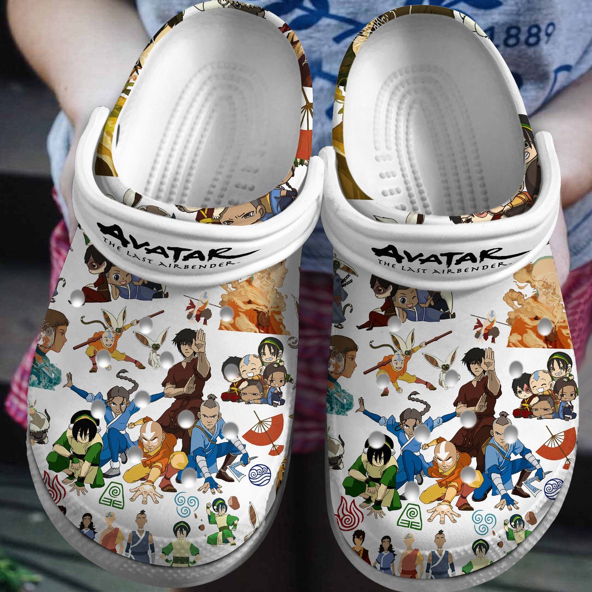 Avatar The Last Airbender Cartoon Premium Crocs Crocband Clogs Shoes Comfortable For Men Women and Kids