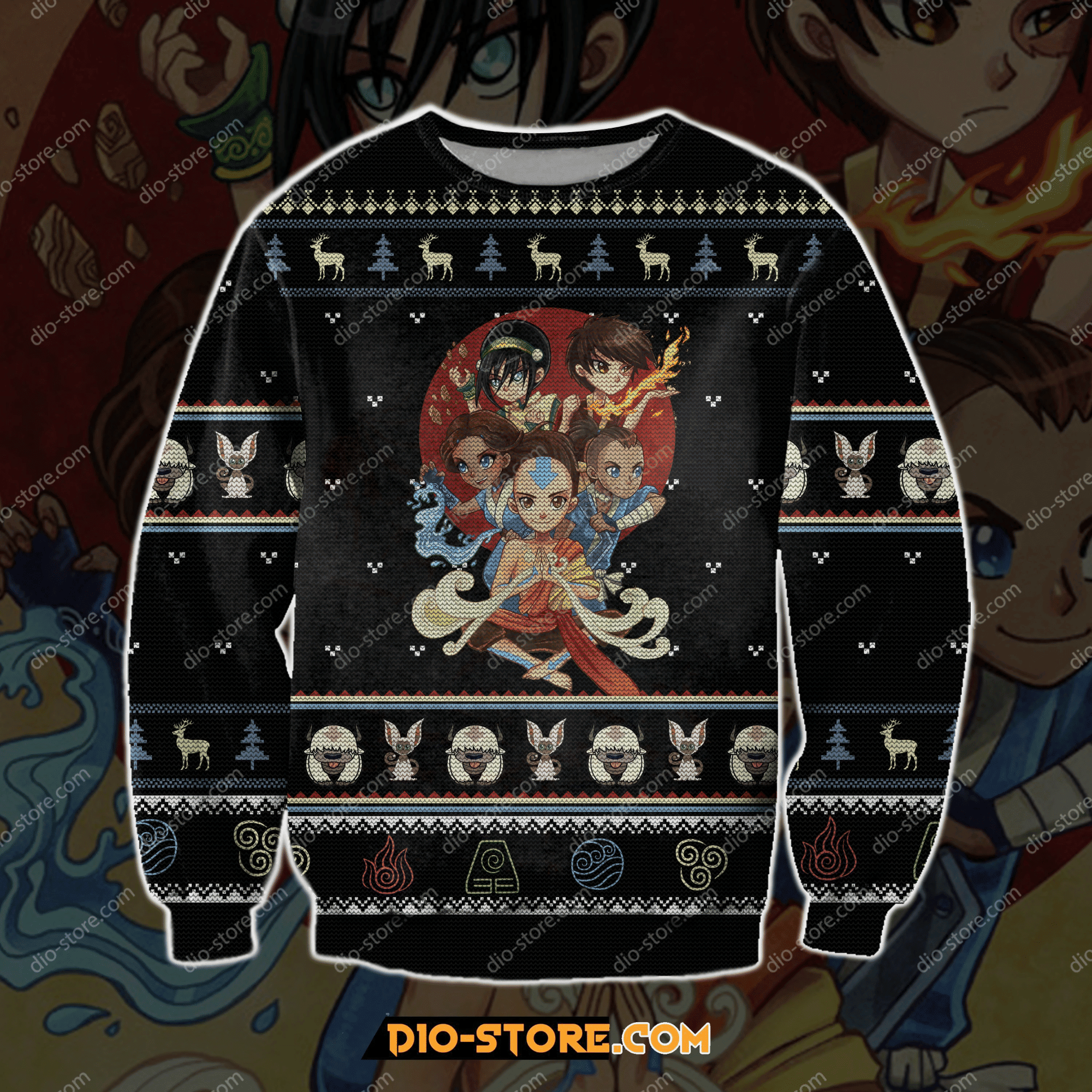 Avatar Ugly Christmas Sweater Adult 3D Funny Matching for family