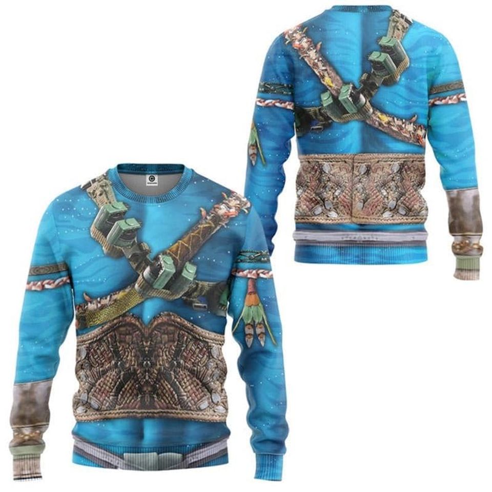 Avatars Jake Sully Costume Sweatshirt , Avatars Fire and Ash, Neytiri Neteyam, Avatars 2025