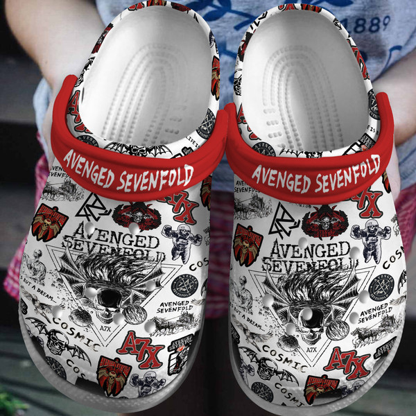 Avenged Sevenfold Music Crocs Crocband Clogs Shoes Comfortable For Men Women and Kids