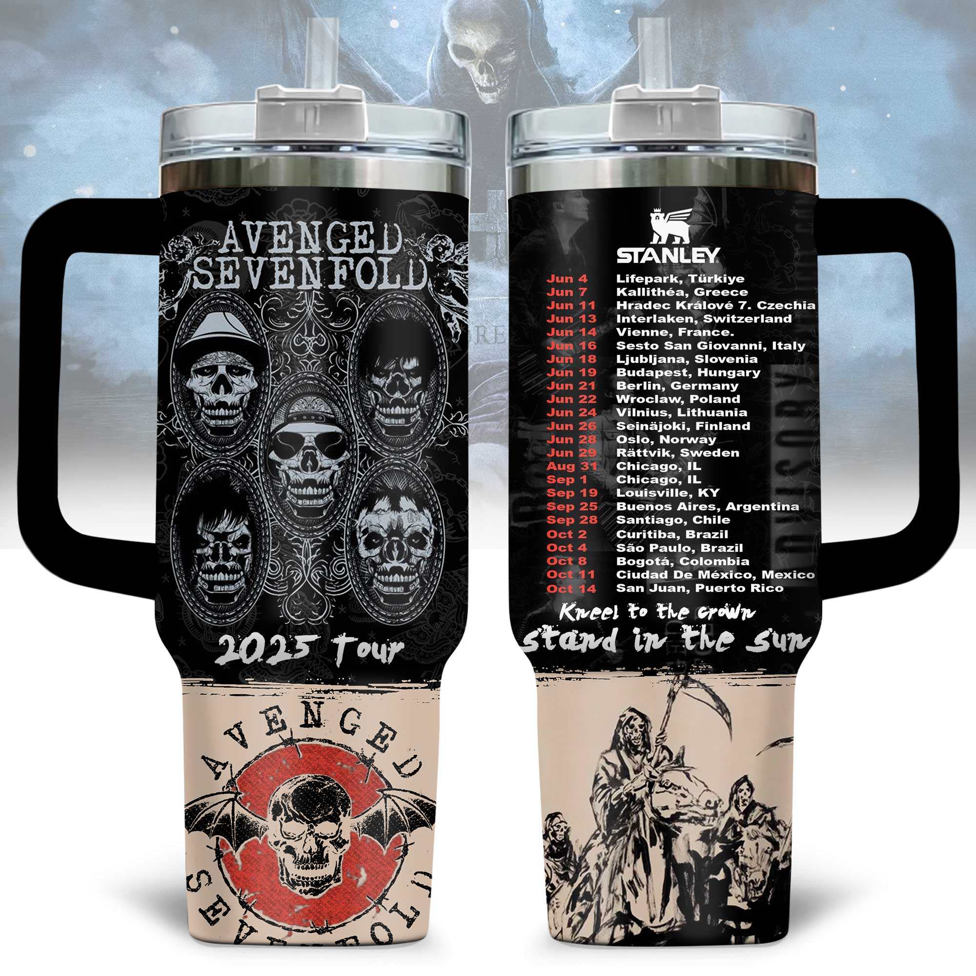 Avenged Sevenfold Music Custom Stanley Cup 40 oz 30 oz Tumbler With HandleTVC2301169