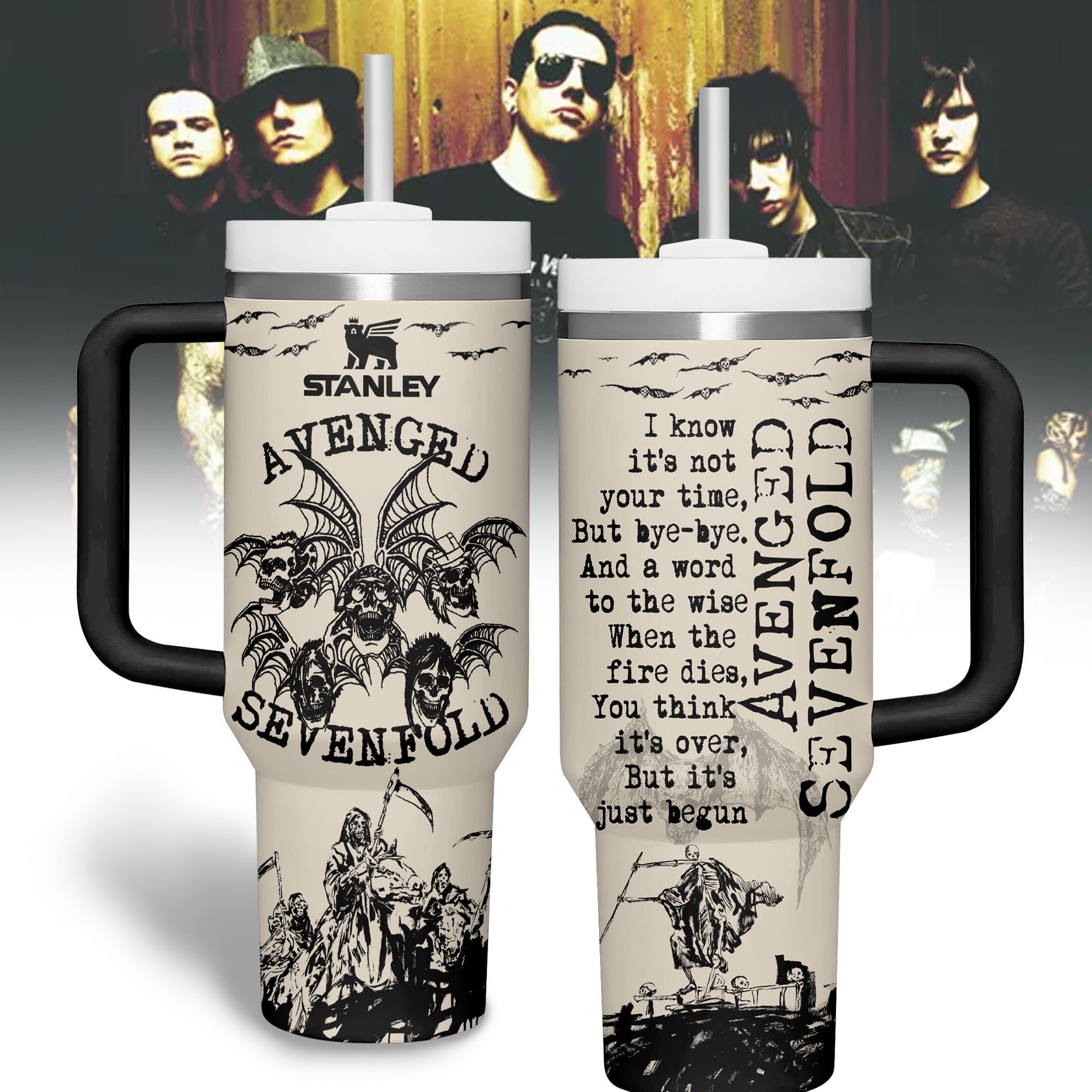 Avenged Sevenfold Music Custom Stanley Cup 40 oz 30 oz Tumbler With HandleTVC2301229