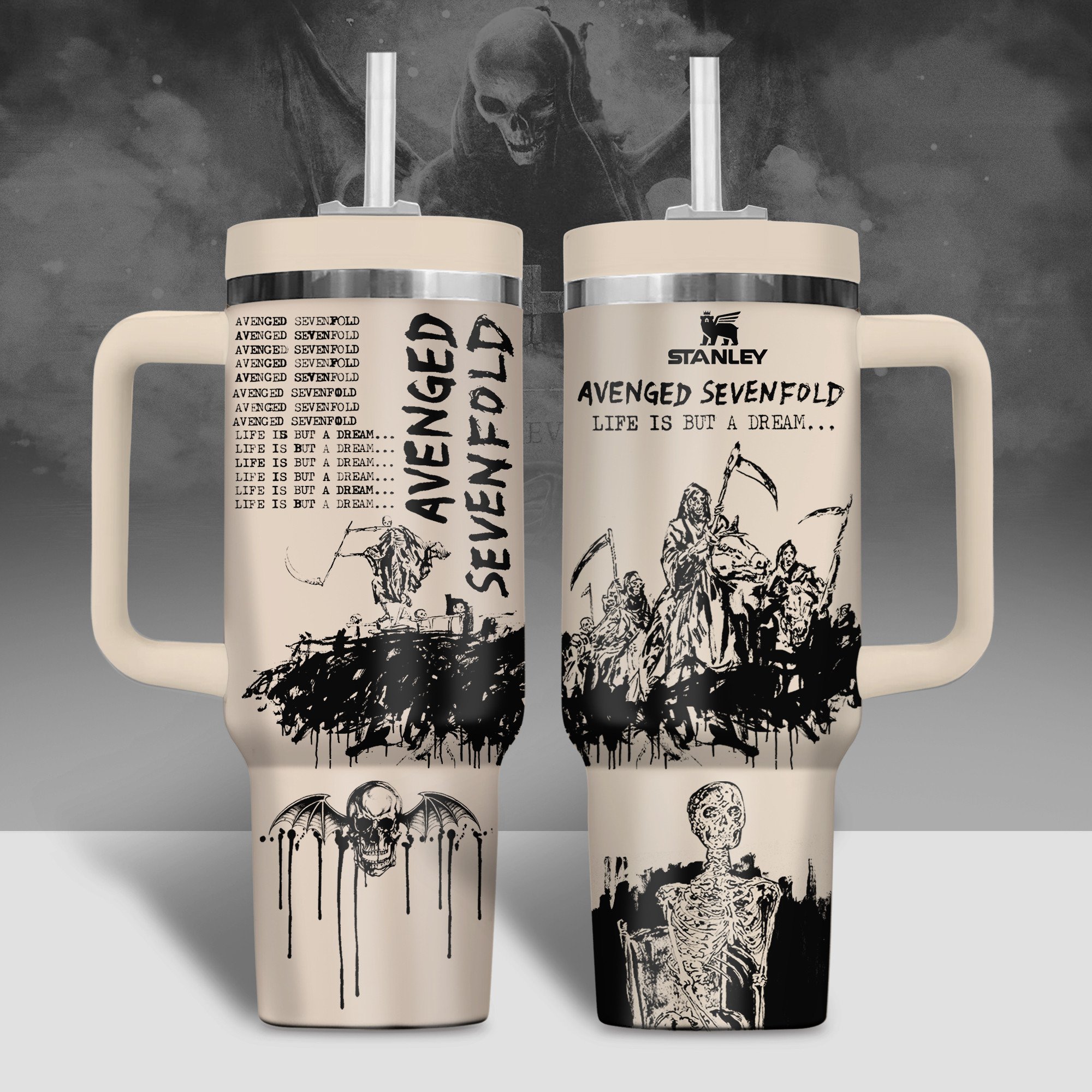 Avenged Sevenfold Music Custom Stanley Cup 40 oz 30 oz Tumbler With HandleTVC2301344