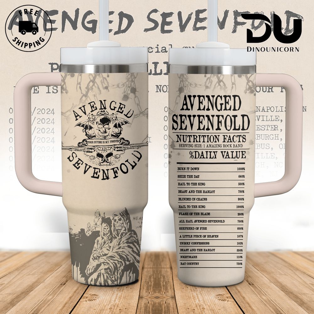 Avenged Sevenfold Music Custom Stanley Cup 40 oz 30 oz Tumbler With HandleTVC2301709