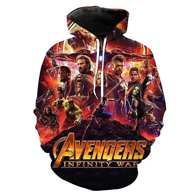 AVENGERS 3D All Over Print Hoodie, Zip Hoodie