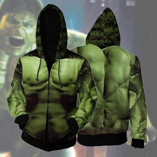 Avengers 4 endgame Hulk Cosplay 3D All Over Print Hoodie, Zip Hoodie