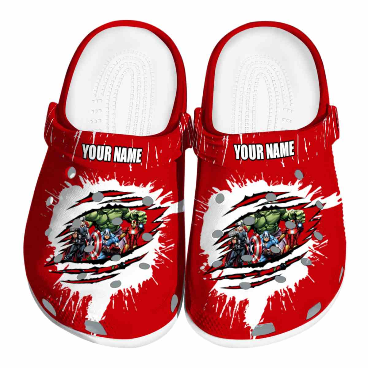 Avengers Movie Crocs Crocband Clogs Shoes Comfortable For Men Women and Kids