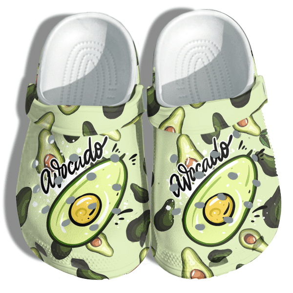 Avocado Cute Funny Shoes - Fruits Lover Clog Gifts For Women Girls Daughter