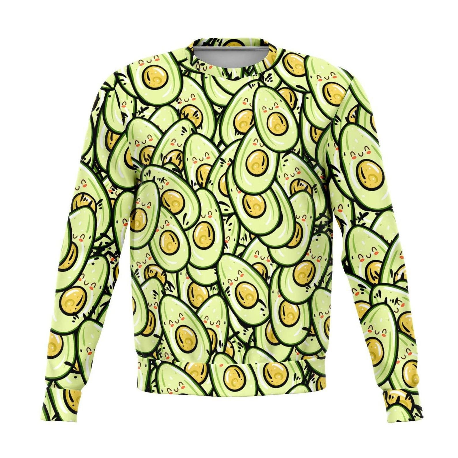 Avocado Ugly Christmas Sweater Adult 3D Funny Matching for family