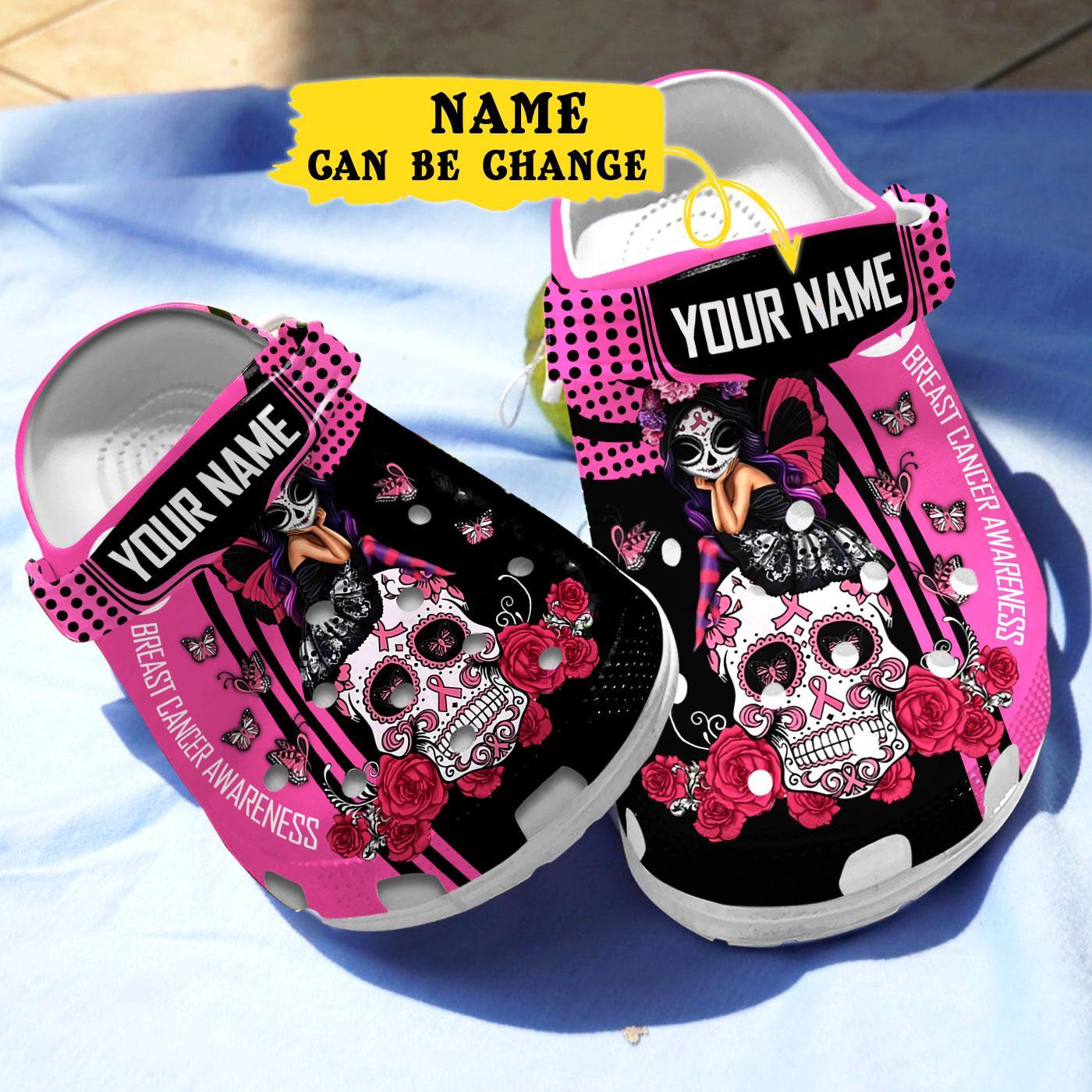 Awareness Sugar Skull Crocs Crocband Clogs Shoes Comfortable For Men Women and Kids