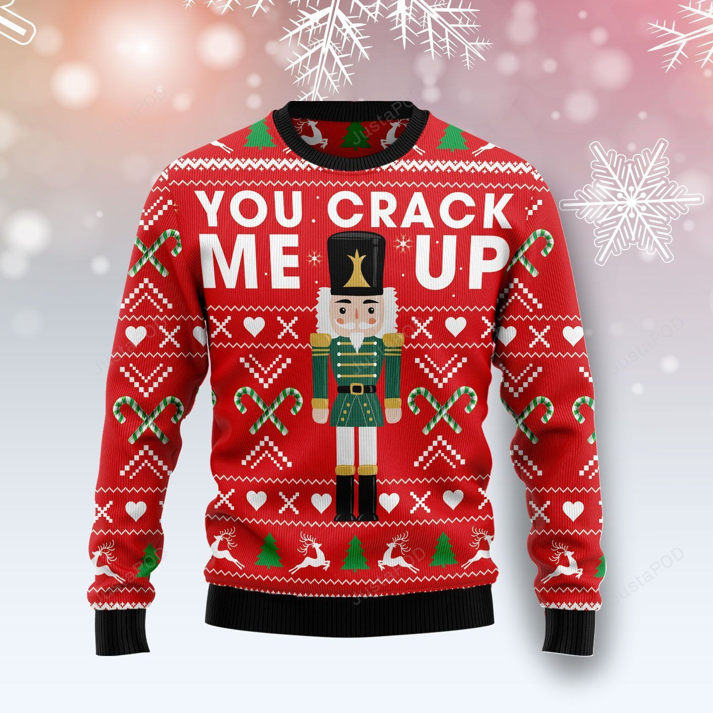 Awesome Christmas Nutcracker Ugly Christmas Sweater Adult 3D Funny Matching for family