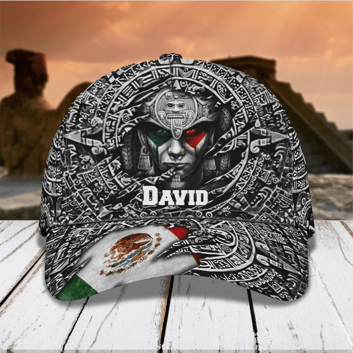 Aztec Cap, Personalized Aztec 3D Classic Cap for Men,Women, Custom Name Hat for Friends Trucker Hats Custom Hats Gifts For Men & Women