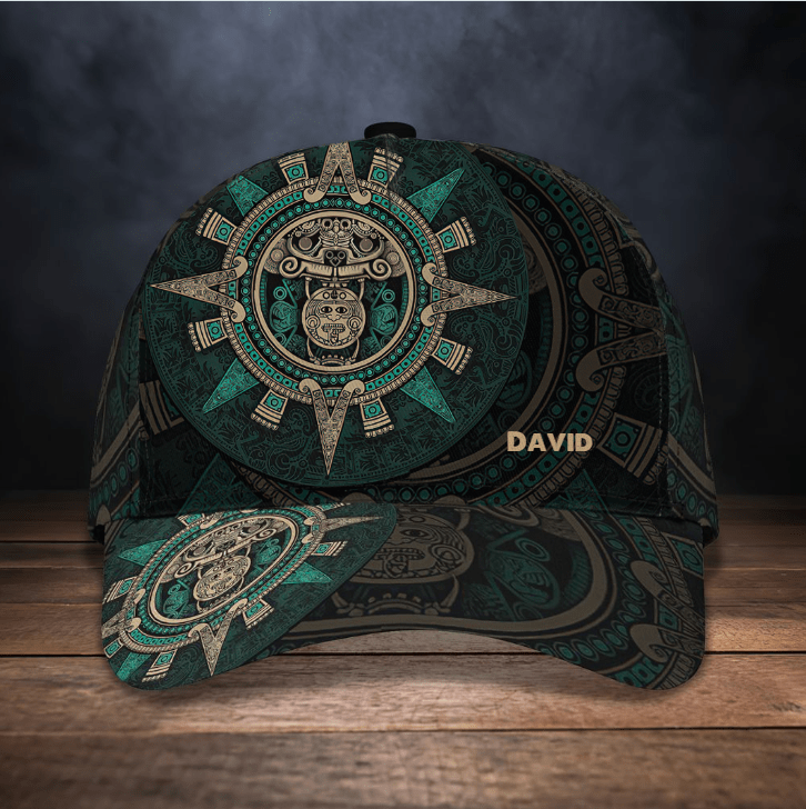 Aztec Cap, Personalized Aztec 3D Classic Cap for Men,Women, Custom Name Hat for Friends Trucker Hats Custom Hats Gifts For Men & Women