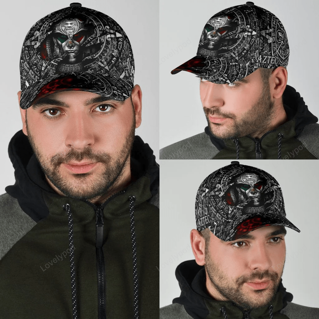 Aztec Hat For Mexican, Mexico Aztec Classic Cap Hat, Aztec  Mexico Hat Baseball Trucker Hats Custom Hats Gifts For Men & Women