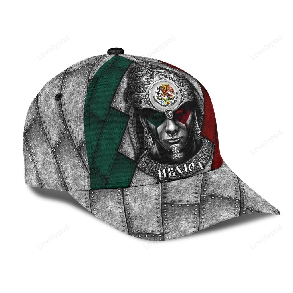 Aztec Mexica Classic Cap Hat, Aztec Printed On Baseball Hat Cap, Aztec Hat Cap For Him Trucker Hats Custom Hats Gifts For Men & Women