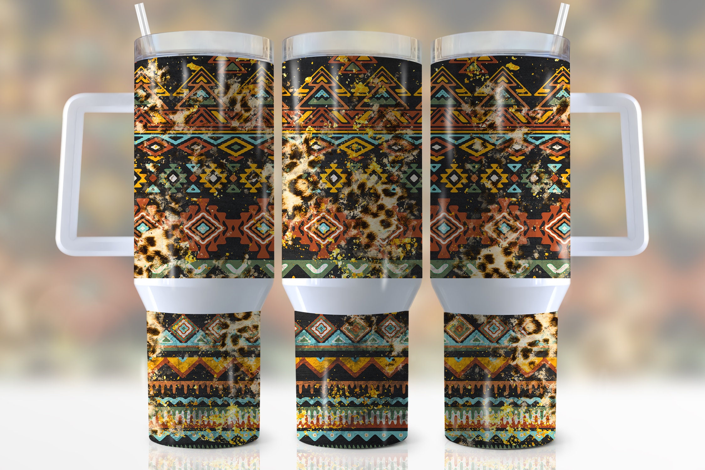 Aztec Pattern Custom Stanley Cup 40 oz 30 oz Tumbler With HandleTVC2301949