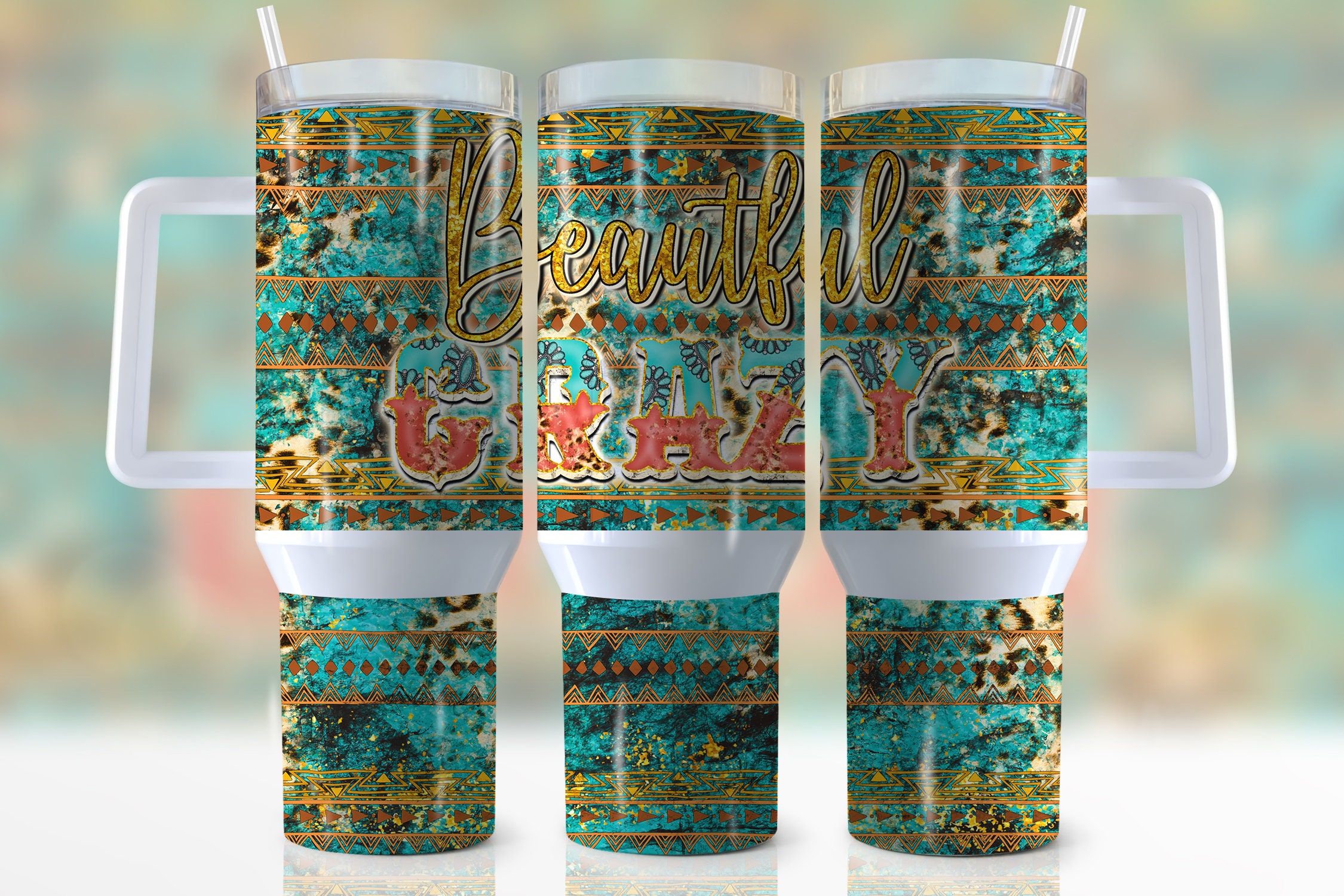 Aztec Pattern Custom Stanley Cup 40 oz 30 oz Tumbler With HandleTVC2301952
