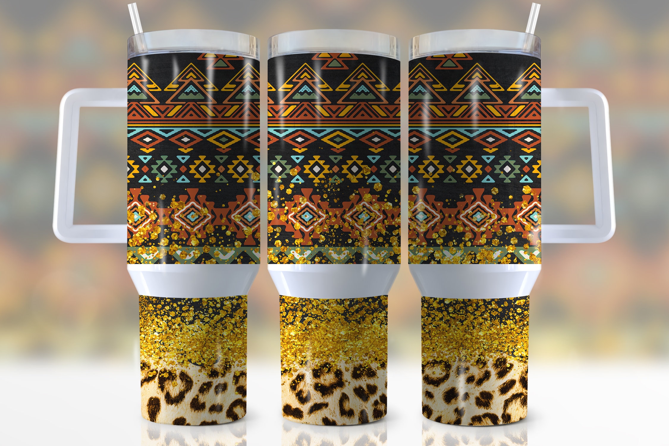 Aztec Pattern Custom Stanley Cup 40 oz 30 oz Tumbler With HandleTVC2301954