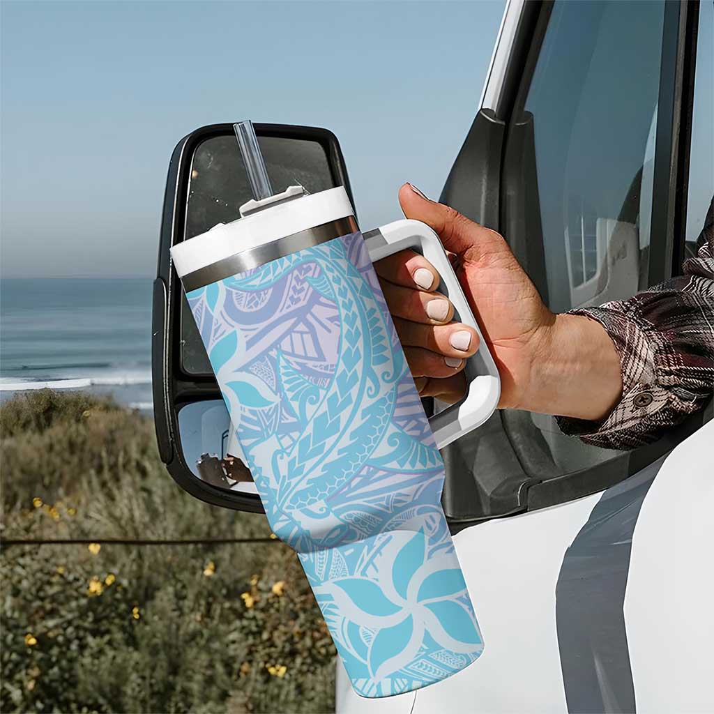 Baby Blue Gradient Polynesia Hawaiian Tribal Hammerhead Shark Tattoo Custom Stanley Cup 40 oz 30 oz Tumbler With HandleTVC2301362 - Image 7