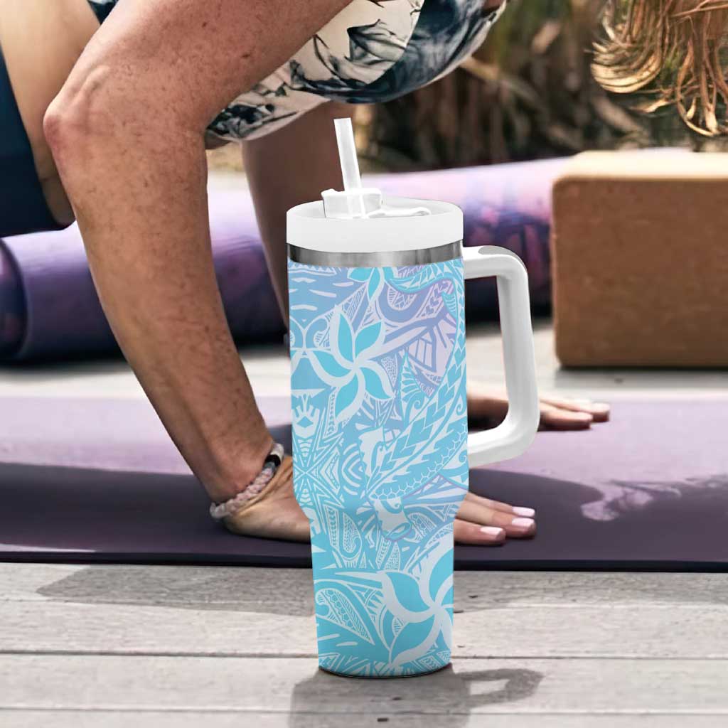 Baby Blue Gradient Polynesia Hawaiian Tribal Hammerhead Shark Tattoo Custom Stanley Cup 40 oz 30 oz Tumbler With HandleTVC2301362 - Image 6