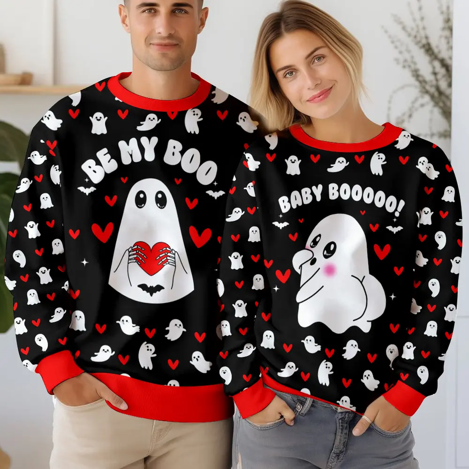 Baby Boo Couple funny Valentine Sweater