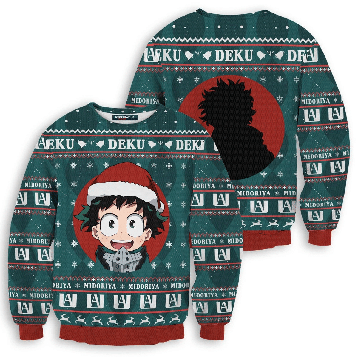 Baby Deku Ugly Christmas Sweater Adult 3D Funny Matching for family