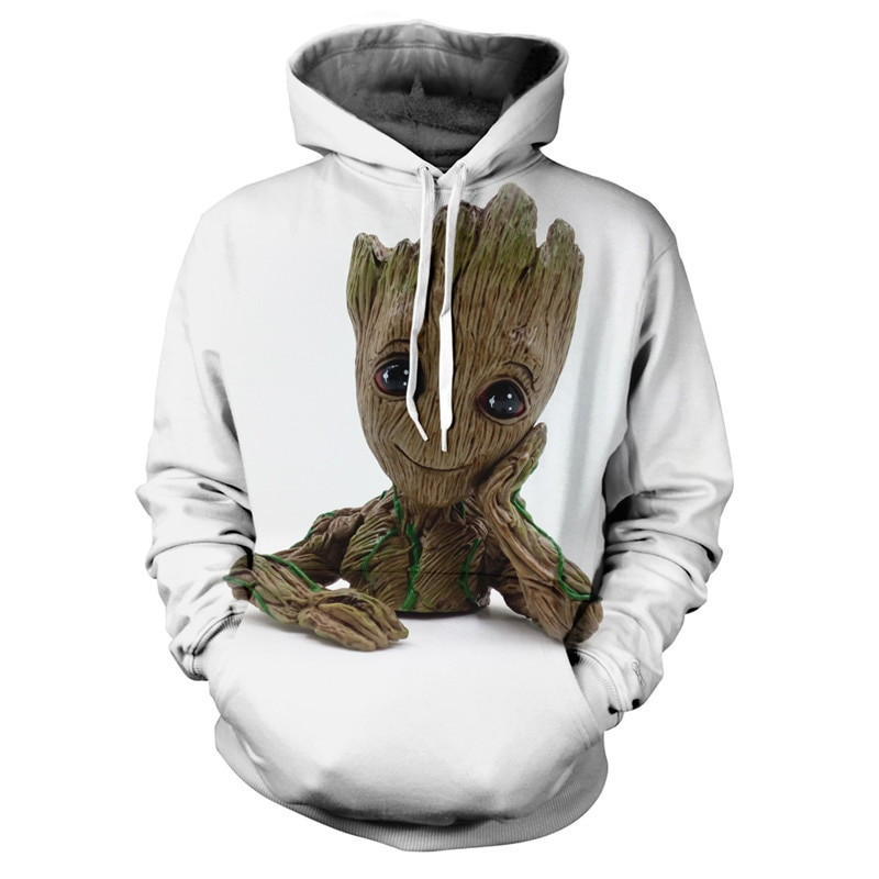 Baby Groot Art 3D All Over Print Hoodie, Zip Hoodie