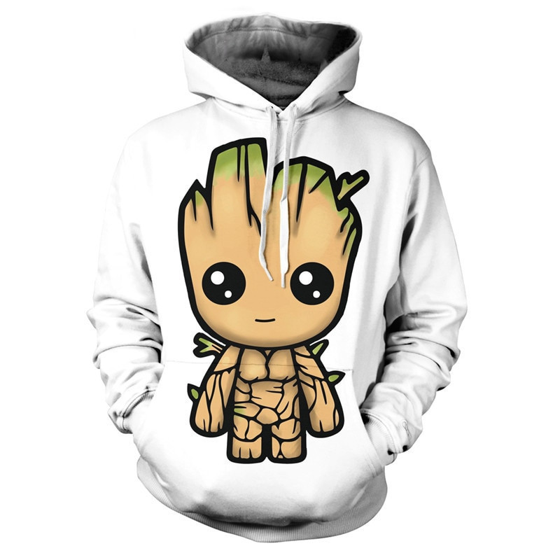 Baby Groot Art 3D All Over Print Hoodie, Zip Hoodie