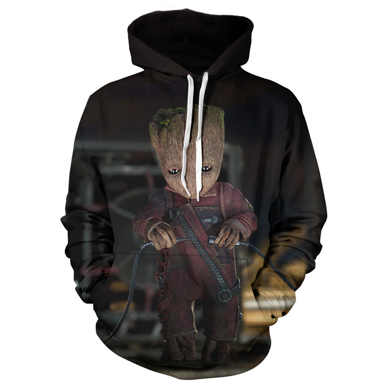 Baby Groot Art 3D All Over Print Hoodie, Zip Hoodie