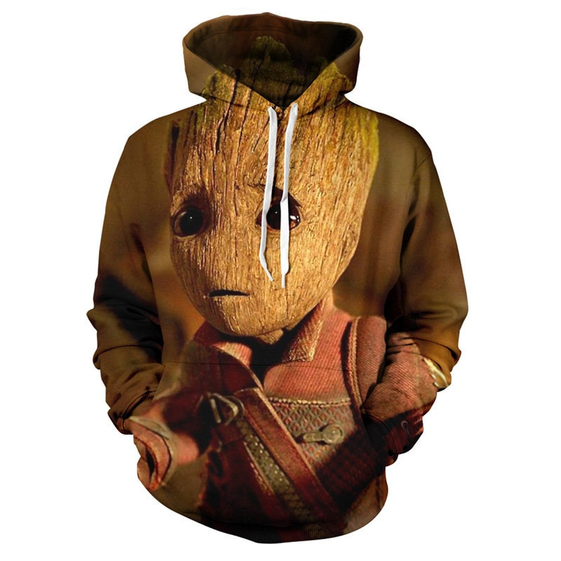 Baby Groot Art 3D All Over Print Hoodie, Zip Hoodie