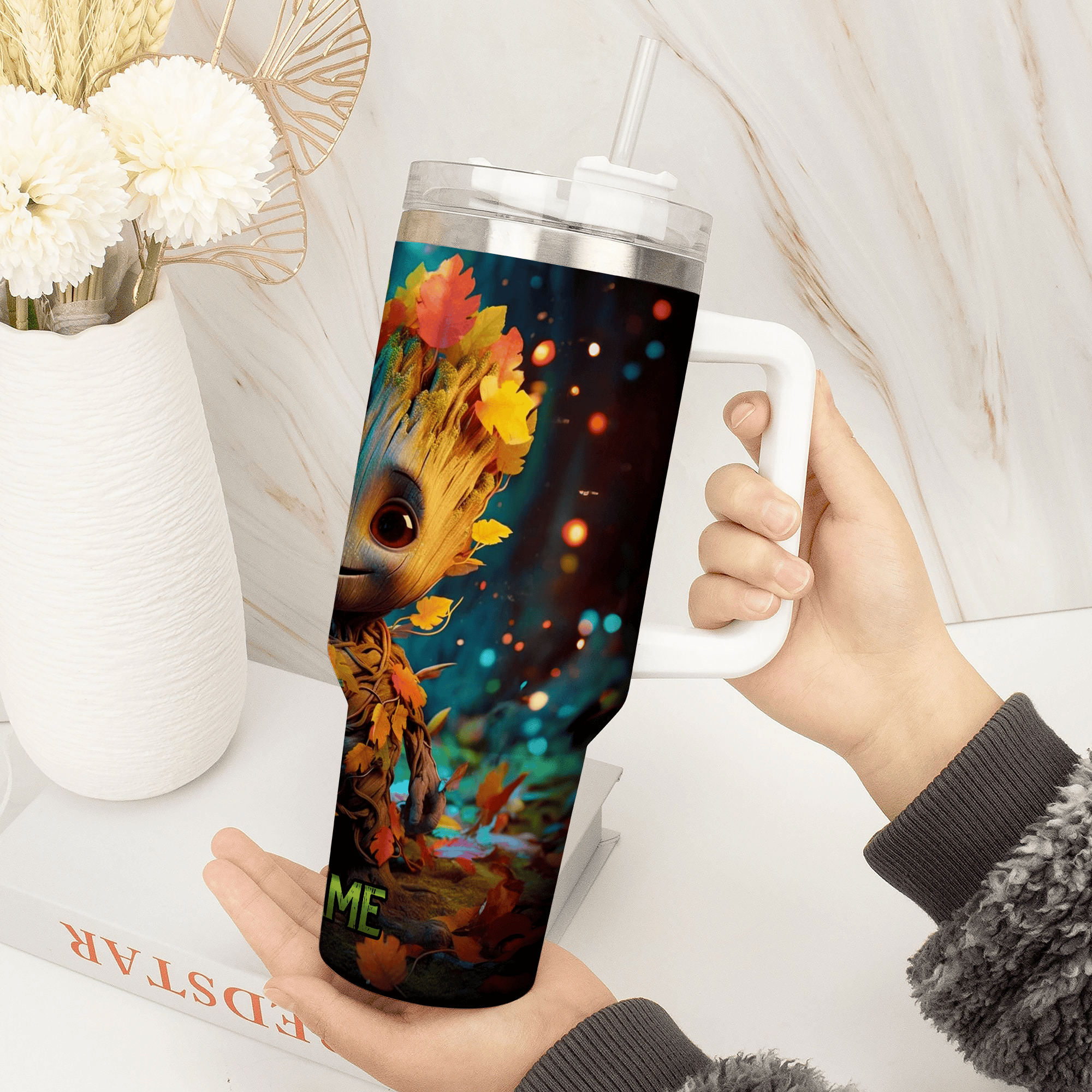 Baby Groot Cartoon Custom Stanley Cup 40 oz 30 oz Tumbler With HandleTVC2301353