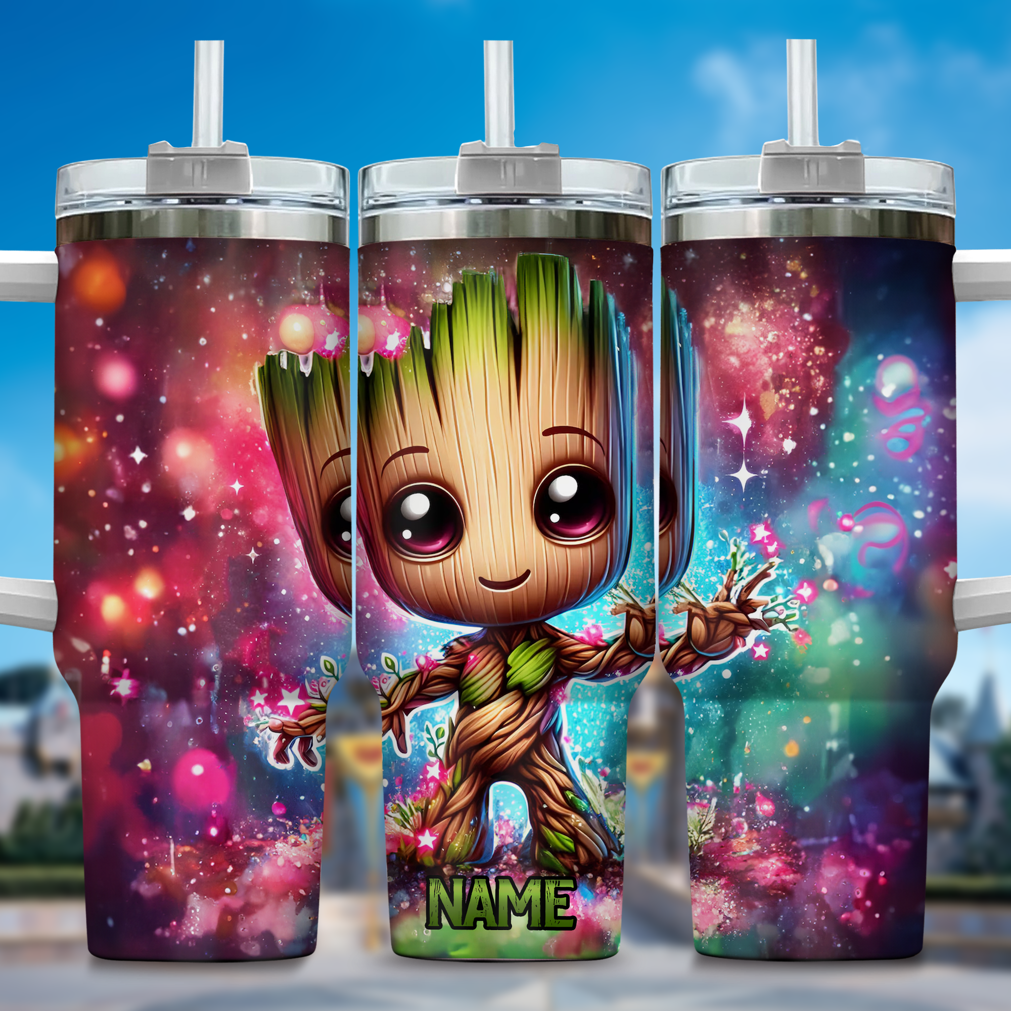 Baby Groot Cartoon Custom Stanley Cup 40 oz 30 oz Tumbler With HandleTVC2301353