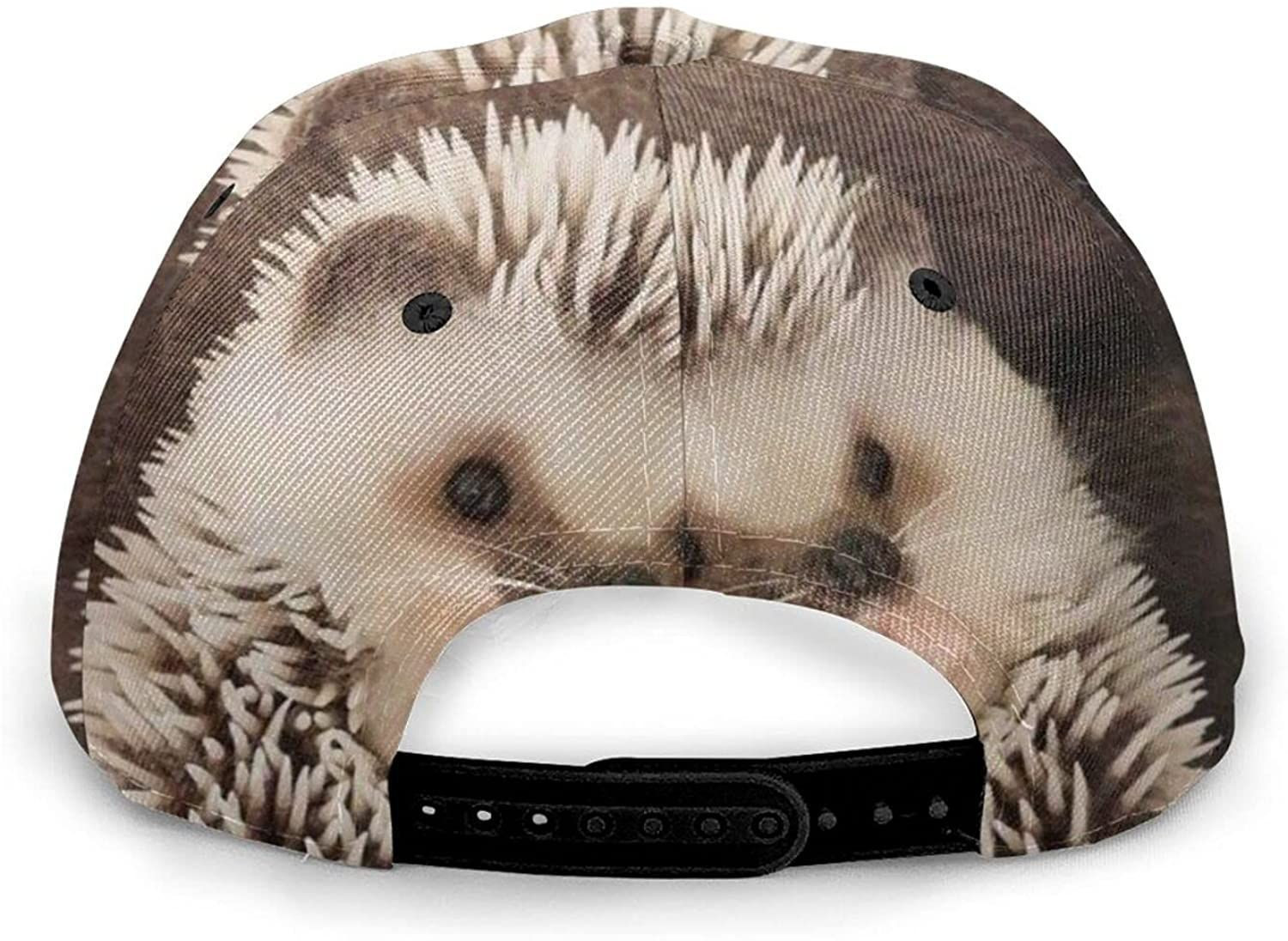 Baby Hedgehog Print Casual Baseball 3D Cap Adjustable Twill Sports Dad Hat Classic Cap Trucker Hats Custom Hats Gifts For Men & Women
