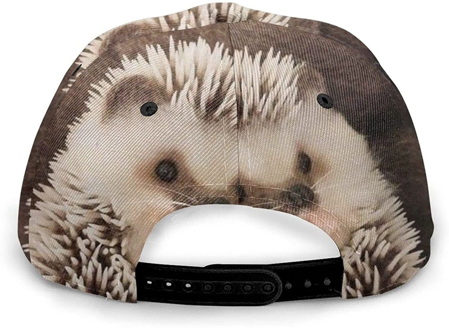 Baby Hedgehog Print Casual Baseball 3D Cap Adjustable Twill Sports Dad Hat Classic Cap Trucker Hats Custom Hats Gifts For Men & Women