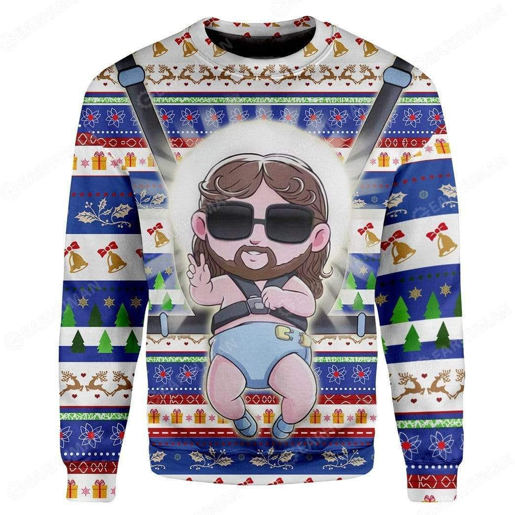 Baby Jesus Ugly Christmas Sweater Adult 3D Funny Matching for family
