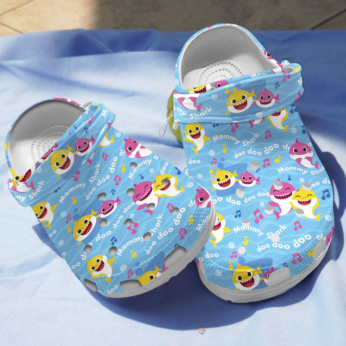 Baby Shark Crocs Crocband Clogs Shoes Comfortable For Men Women and Kids