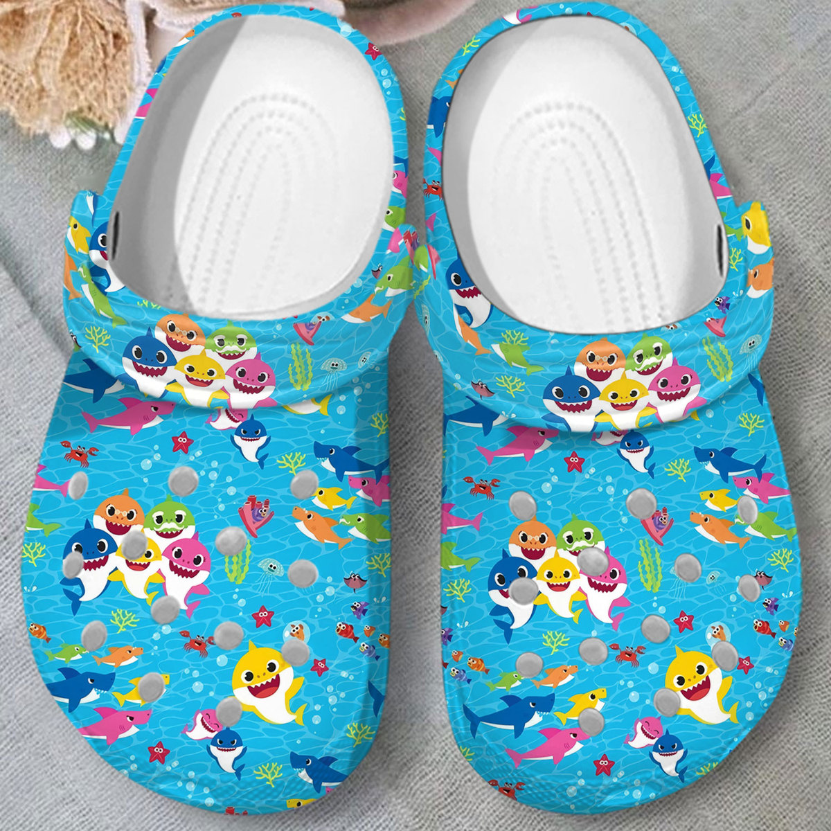 Baby Shark Crocs Crocband Clogs Shoes Comfortable For Men Women and Kids - Image 2