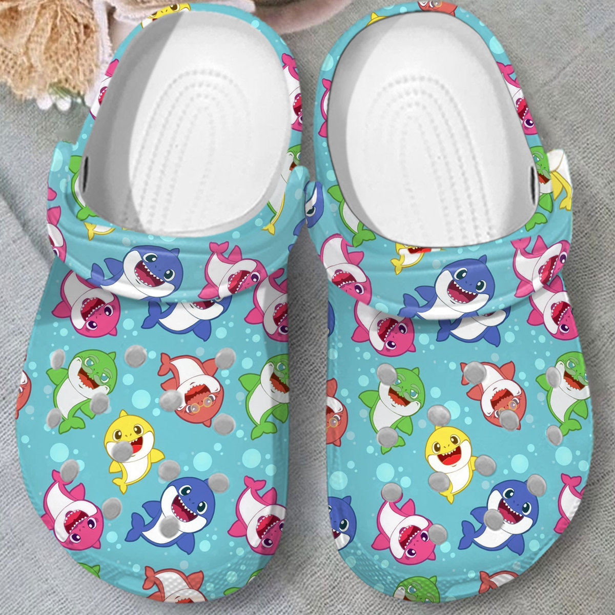 Baby Shark Crocs Crocband Clogs Shoes Comfortable For Men Women and Kids - Image 2