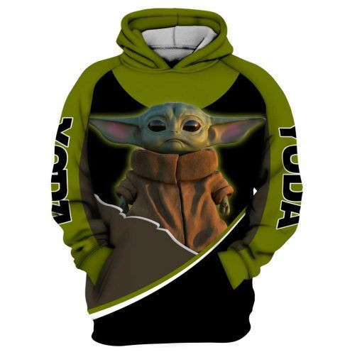 Baby Yoda 3D All Over Print Hoodie, Zip Hoodie