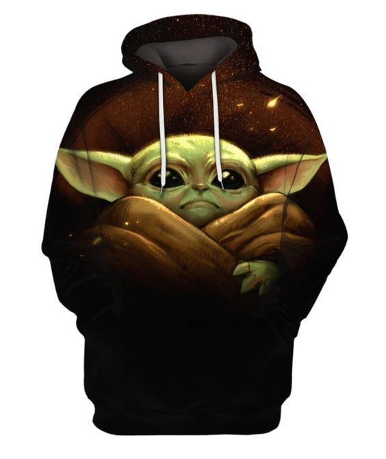 Baby Yoda 3D All Over Print Hoodie, Zip Hoodie