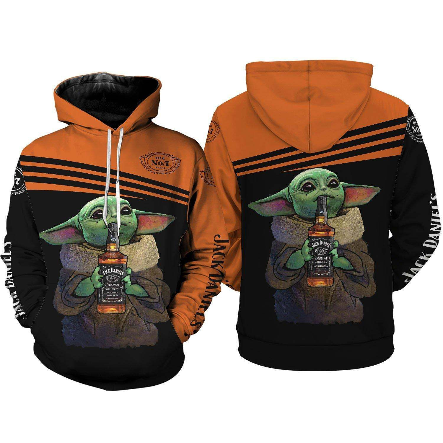 Baby Yoda 3D All Over Print Hoodie, Zip Hoodie