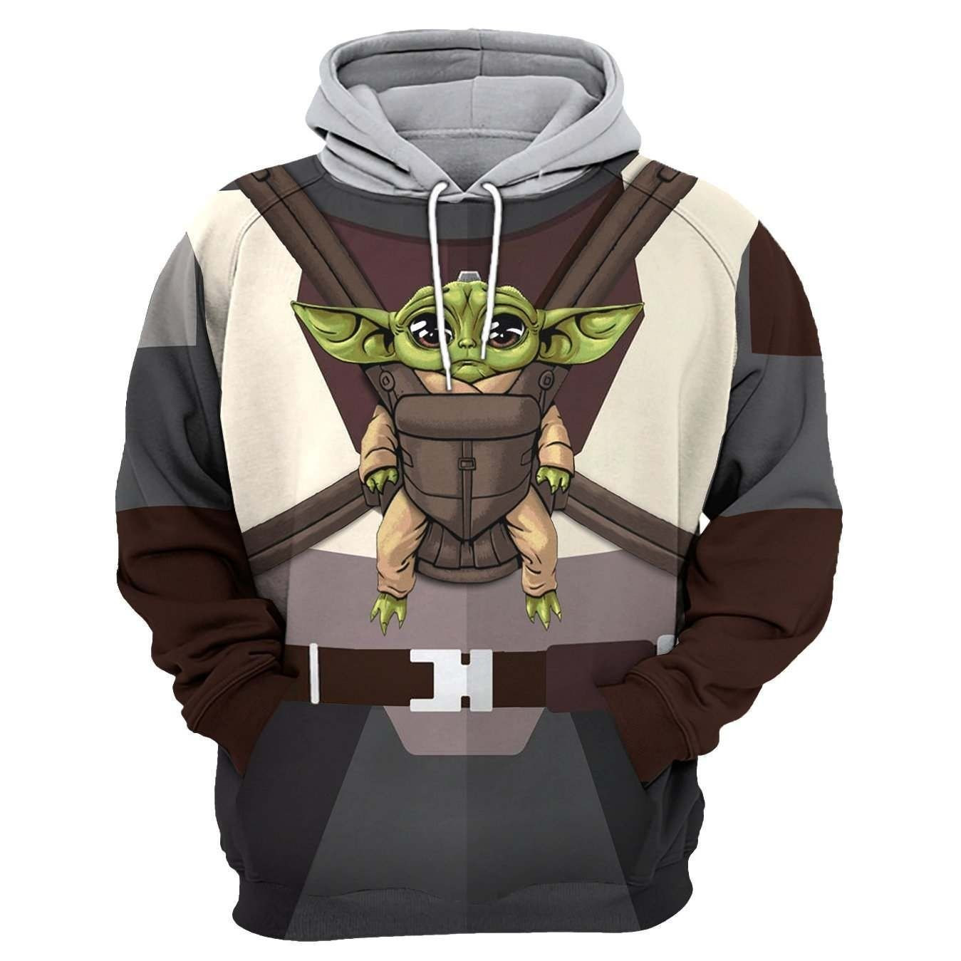 Baby Yoda 3D All Over Print Hoodie, Zip Hoodie