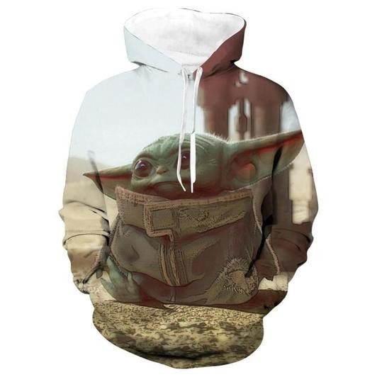 Baby Yoda 3D All Over Print Hoodie, Zip Hoodie