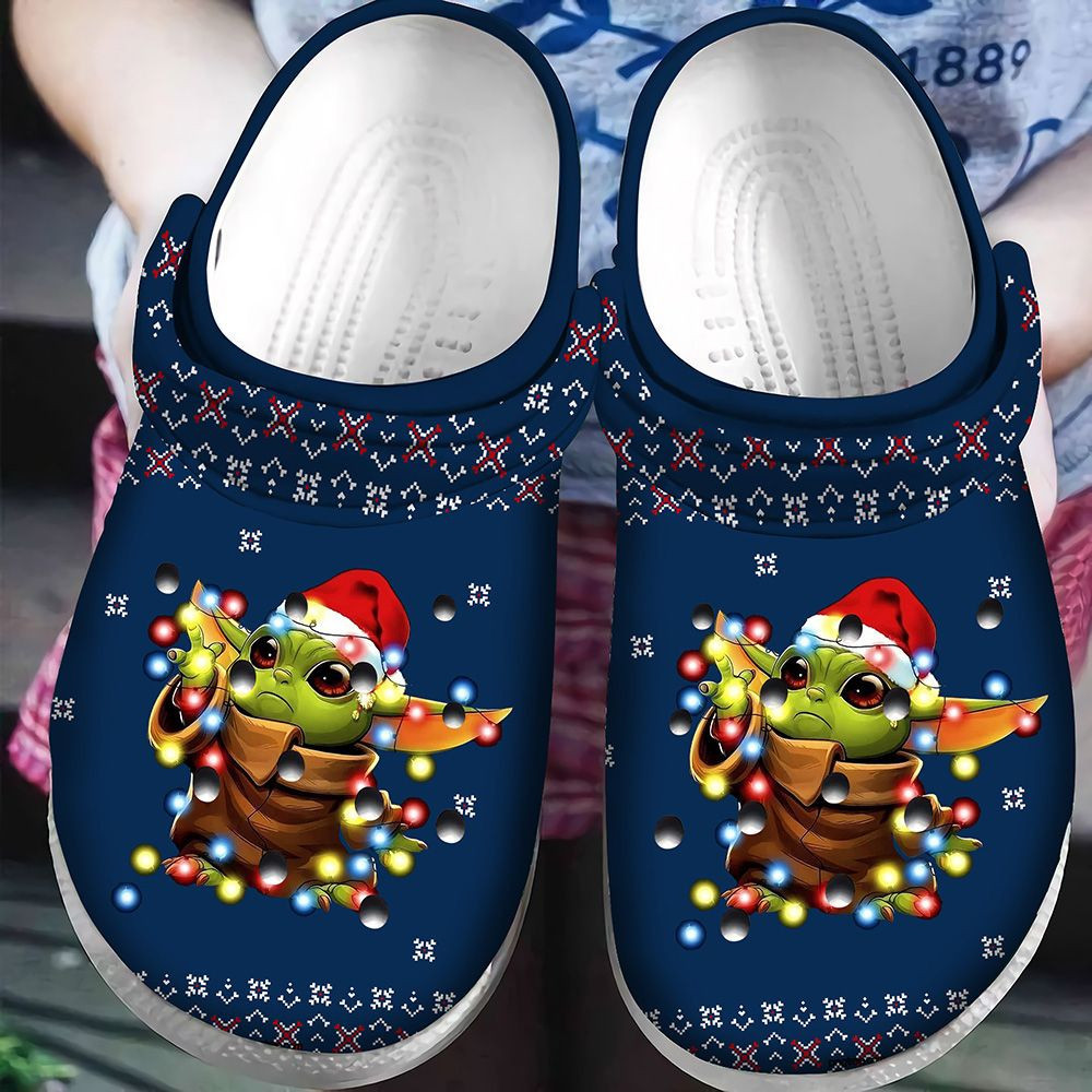 Baby Yoda Christmas Classic Clogs Shoes
