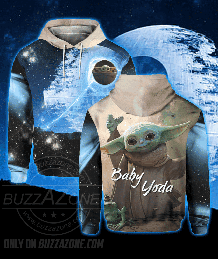 Baby Yoda Customized 3D All Over Print Hoodie, Zip Hoodie